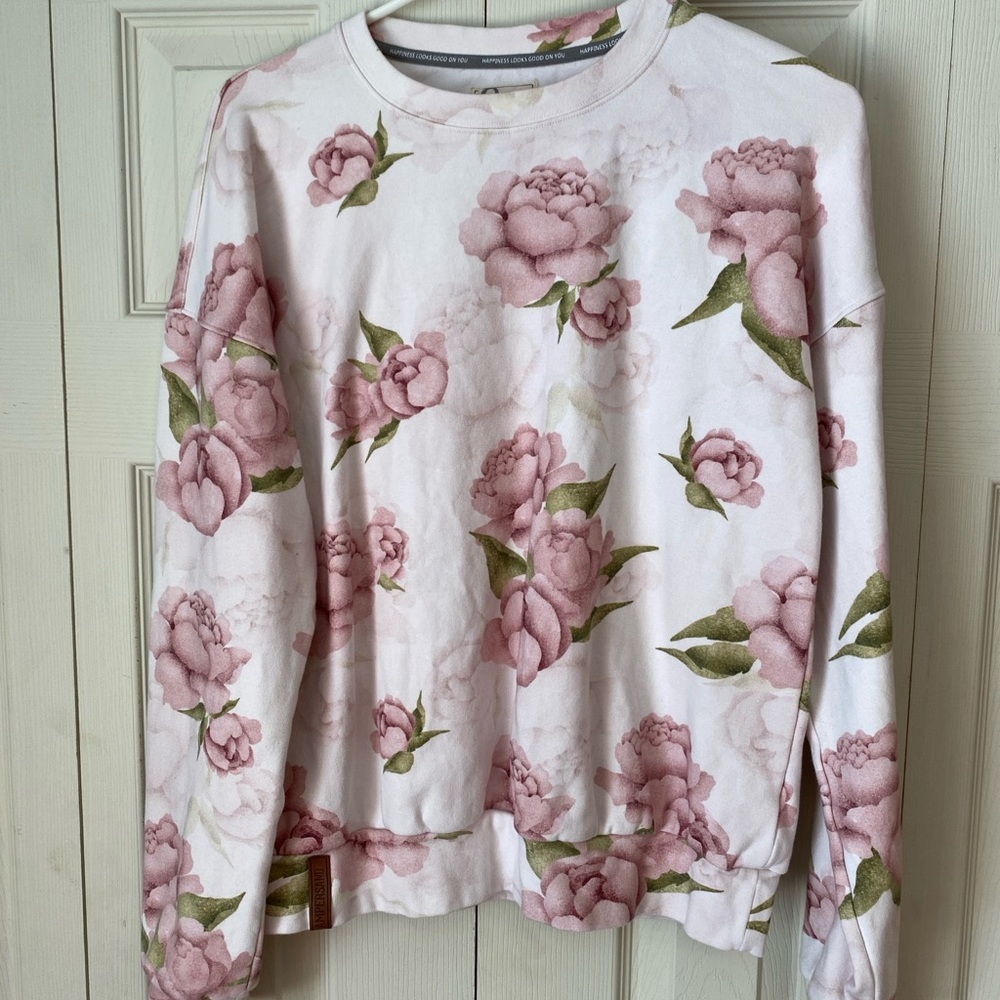 AMPERSAND AVE Pink Floral Sweatshirt